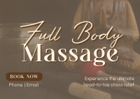 Full Body Massage Postcard Image Preview