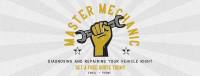 Retro Master Mechanic Facebook Cover Preview