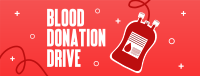 Blood Donation Drive Facebook cover Image Preview
