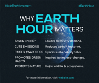 Earth Hour Awareness Facebook Post Preview