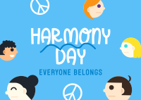 Harmony Day Diversity Postcard Design