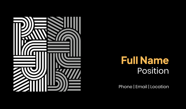 Lines and Curves Business Card Design Image Preview