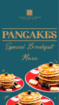Pancakes For Breakfast TikTok Video Design