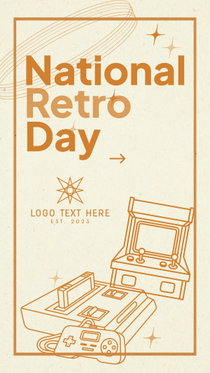 Unique Retro Day  Instagram story Image Preview