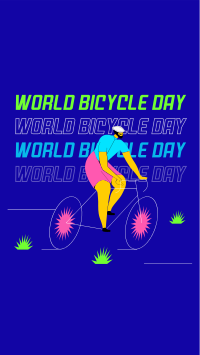 Happy Bicycle Day Instagram Story Design