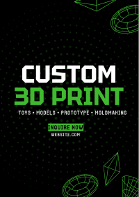 3D Print Poster Image Preview