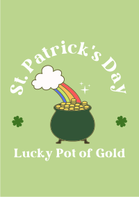 Lucky Pot of Gold Poster Design