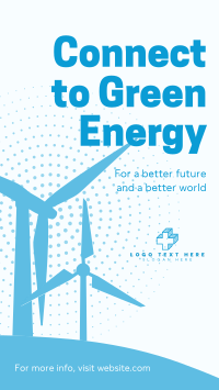Green Energy Silhouette TikTok video Image Preview