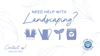 Minimalist Landscaping Facebook event cover Image Preview