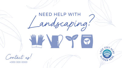 Minimalist Landscaping Facebook event cover Image Preview