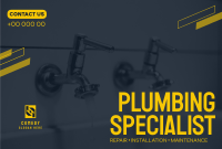 Plumbing Specialist Pinterest Cover Design