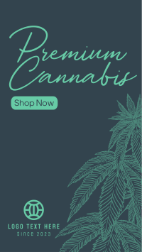 Premium Marijuana TikTok Video Design