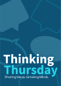 Minimalist Thinking Thursday Poster Image Preview