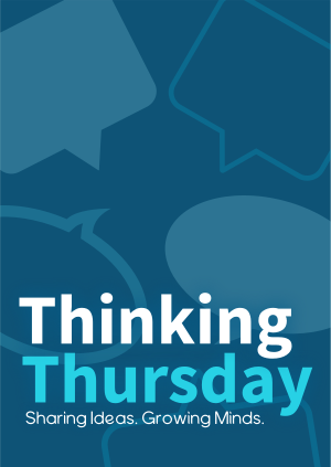 Minimalist Thinking Thursday Poster Image Preview