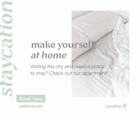 Bed and Breakfast Staycation Facebook Post Design
