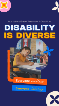 Disabled People Matters Facebook Story Design