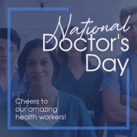 Celebrate National Doctors Day Instagram Post Design