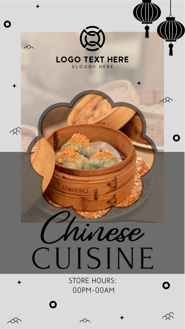 Oriental Cuisine Facebook Story Design