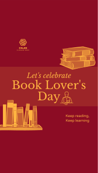 Book Lovers Celebration Facebook Story Design