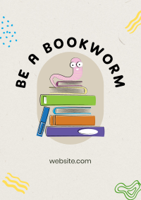 Be a Bookworm Flyer Design