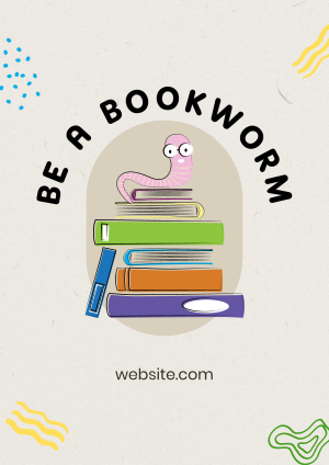 Be a Bookworm Flyer Image Preview