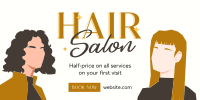 Fancy Hair Salon Twitter post Image Preview