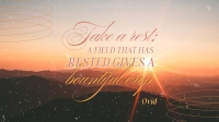 Rest Daily Reminder Quote Facebook Event Cover Image Preview