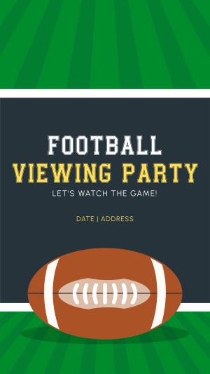 Football Viewing Party Instagram story Image Preview