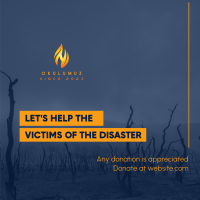 Help Disaster Victims Instagram Post Design