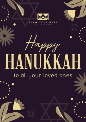 Elegant Hanukkah Night Flyer Image Preview