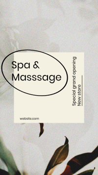 Spa & Massage Opening Facebook Story Design