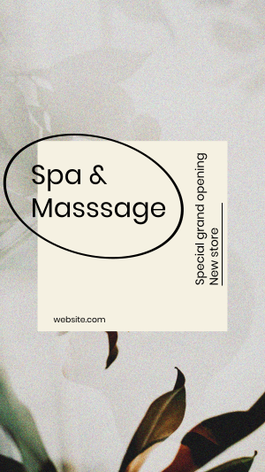 Spa & Massage Opening Facebook story Image Preview