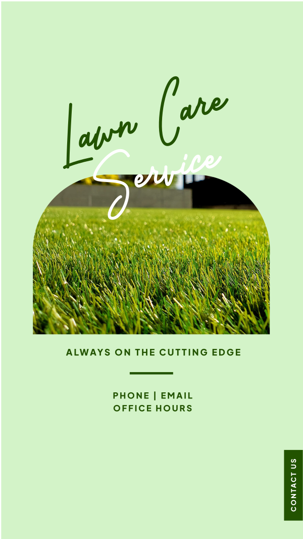 Lawn Service Instagram Story Design Image Preview