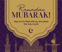 Ramadan Temple Greeting Facebook post Image Preview