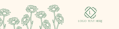 Hand Drawn Sunflower Decor LinkedIn banner Image Preview
