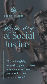 World Social Justice Day Facebook story Image Preview