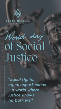 World Social Justice Day Facebook Story Image Preview