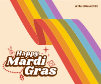 Retro Mardi Gras Facebook post Image Preview