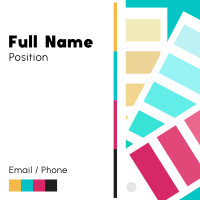 Color Palette Business Card Design