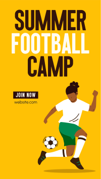 Football Summer Training Instagram Story Design