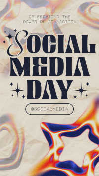 Modern Nostalgia Social Media Day Facebook Story Design