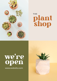 Plant Shop Opening Poster Design