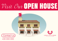 Minimal Open House Postcard Preview