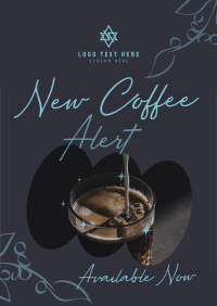 Brand New Coffee Flavor Poster Design