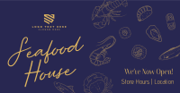 Seafood Minimalist Script Facebook ad Image Preview