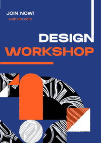 Modern Abstract Design Workshop Poster Image Preview