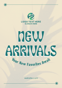 Vintage New Arrivals Poster Design