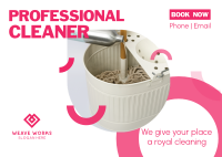 Professional Cleaner Postcard Image Preview