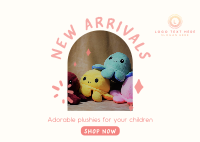 Adorable Plushies Postcard Image Preview