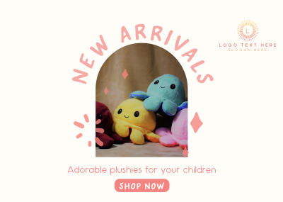 Adorable Plushies Postcard Image Preview